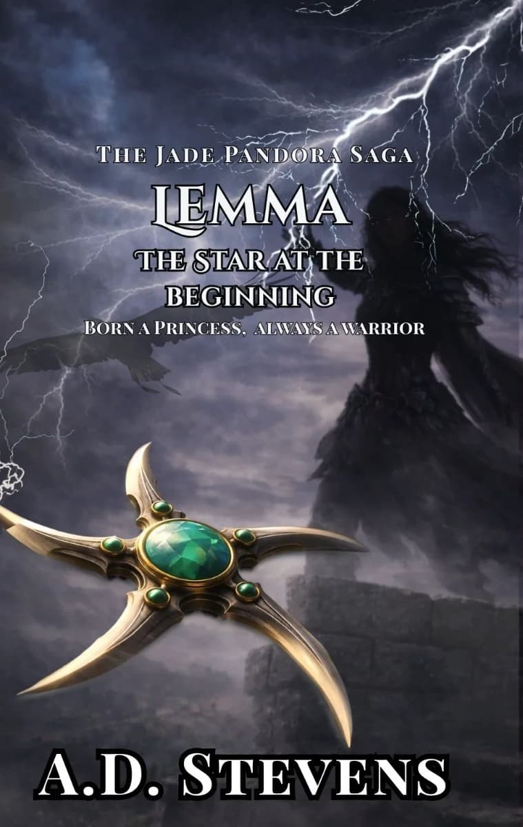Book cover for The Jade Pandora Saga - Lemma the star at the beginning by A.D Stevens
