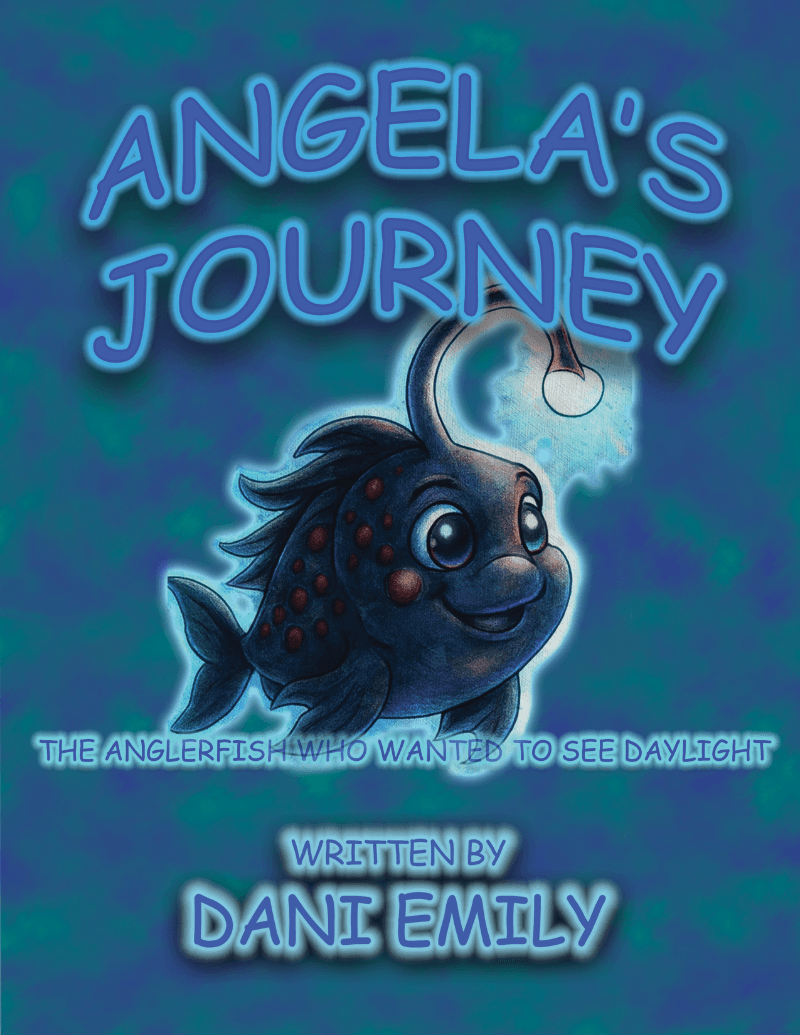Book cover for Angela’s Journey: The anglerfish who wanted to see daylight by Dani Emily