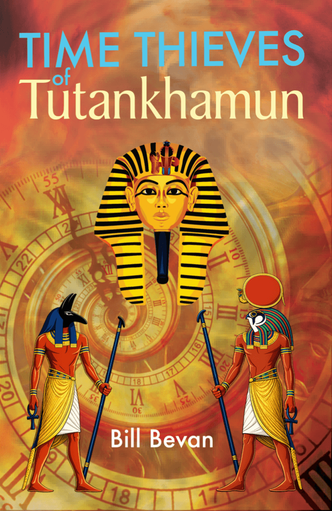 Book cover for Time Thieves of Tutankhamun by Bill Bevan