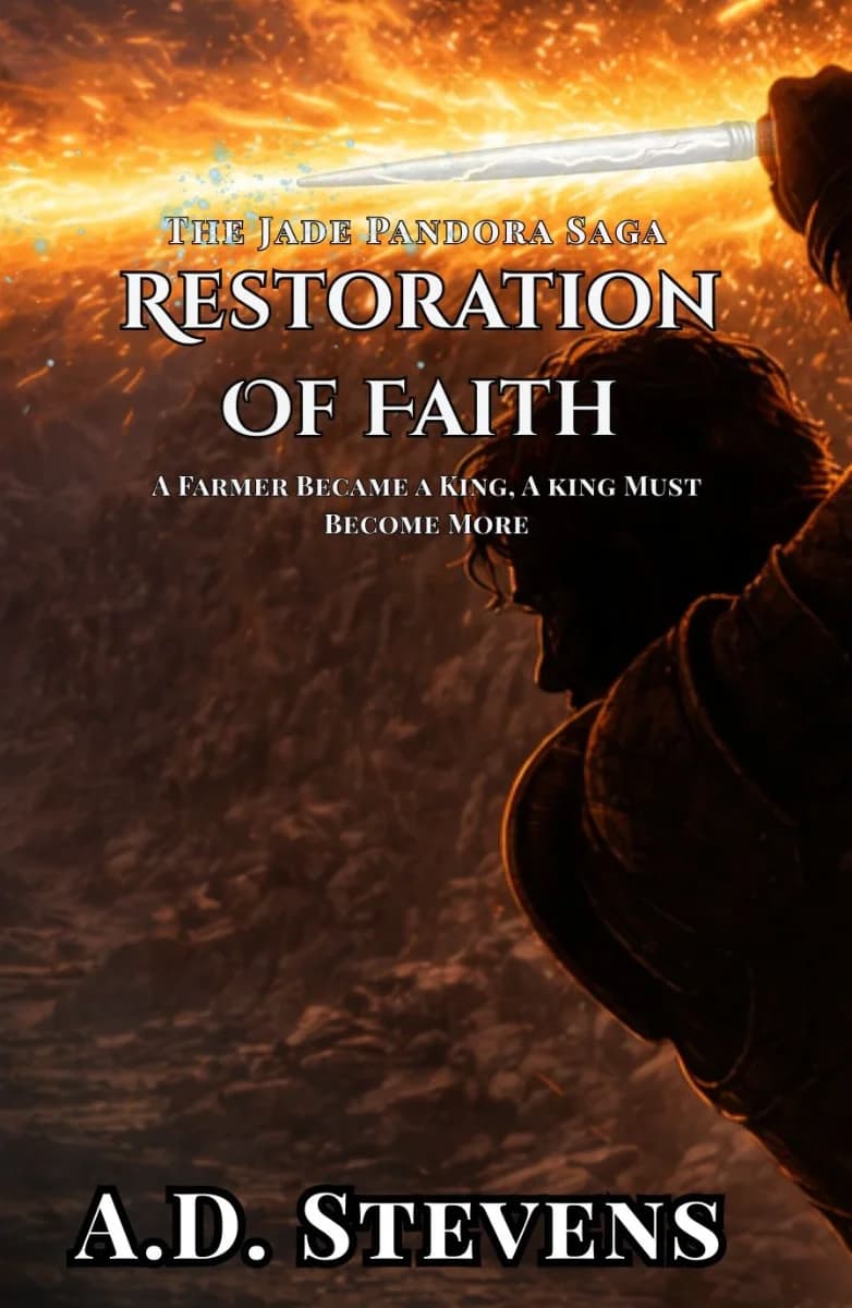 Book cover for The Jade Pandora Saga - Restoration of Faith by A.D Stevens